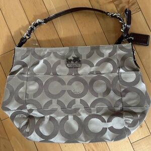 Coach // Op Art Sateen Handbag/Shoulder Bag